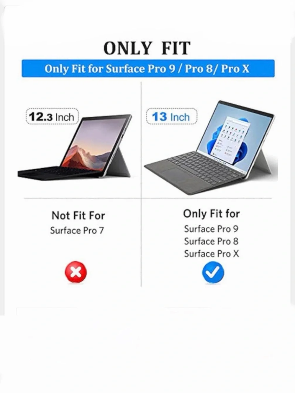 COO Keyboard⌨️Case For Microsoft Surface Pro 8(2021Release)13' wifi🛜